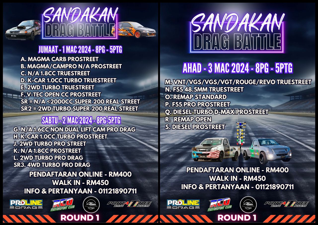 Sandakan Drag Battle 2024 Round 1